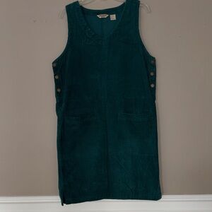 Green Corduroy Dress